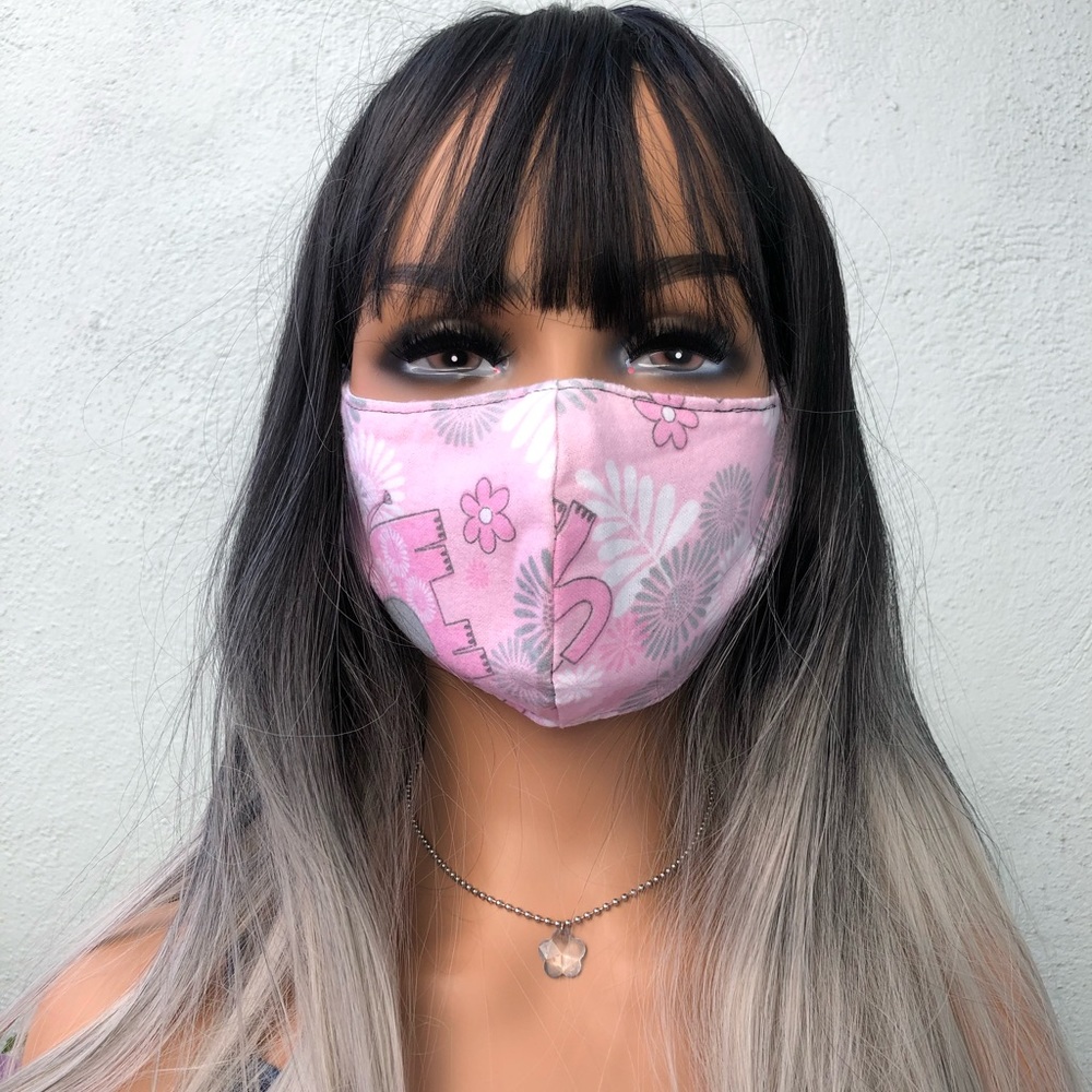 Beautiful Unique Handmade Masks ✨ Pink elephant drop 💖🐘